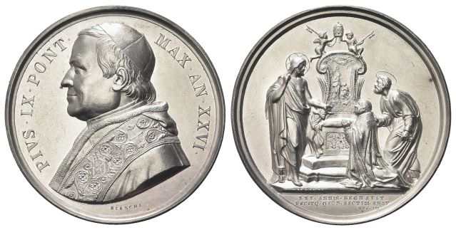 Medaglia 1871 a. XXVI opus G. Bianchi.