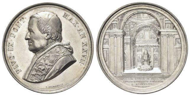 Medaglia 1872 a. XXVII opus G. Bianchi.