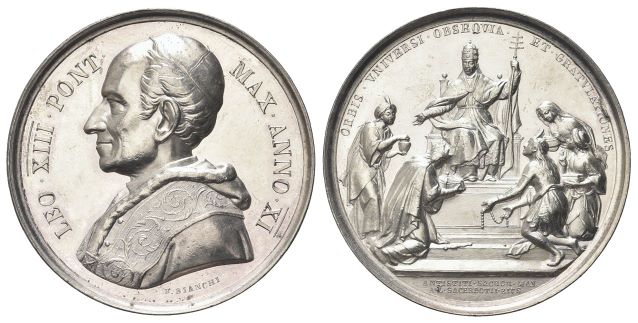 Medaglia 1888 a. XI opus F. Bianchi.