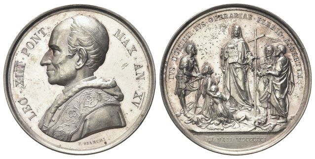 Medaglia 1892 a. XV opus F. Bianchi.