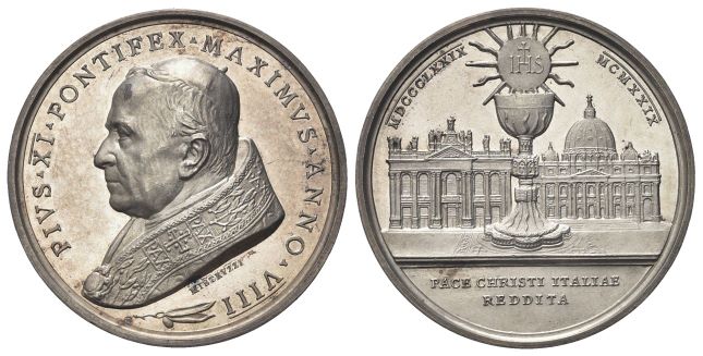 Medaglia 1929 a. VIII opus A. Mistruzzi.