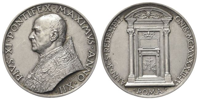 Medaglia 1933 a. XII opus A. Mistruzzi.