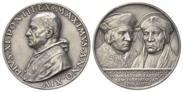 Medaglia 1935 a. XIV opus A. Mistruzzi.
