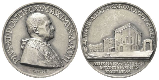 Medaglia 1938 a. XVII opus A. Mistruzzi.