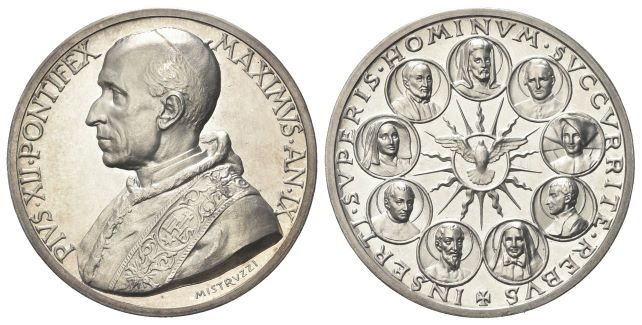 Medaglia 1947 a. IX opus A. Mistruzzi.