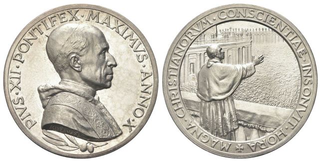 Medaglia 1948 a. X opus A. Mistruzzi.