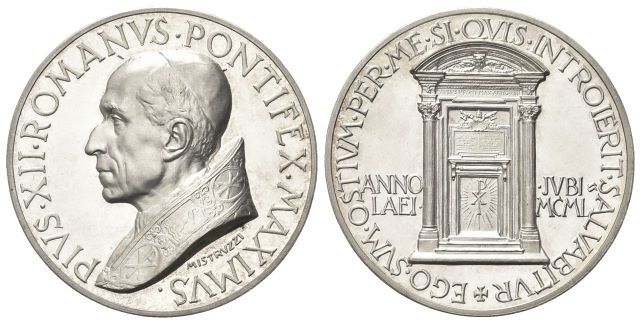 Medaglia 1950 a. XII opus A. Mistruzzi.