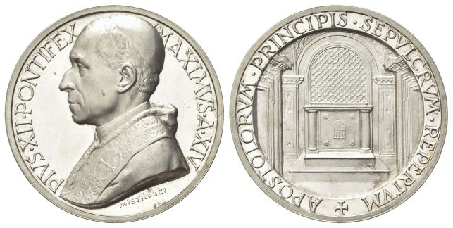 Medaglia 1952 a. XIV opus A. Mistruzzi.
