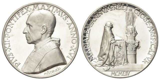 Medaglia 1954 a. XVI opus A. Mistruzzi.