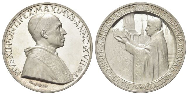 Medaglia 1955 a. XVII opus A. Mistruzzi.