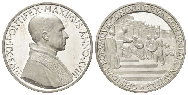 Medaglia 1956 a. XVIII opus A. Mistruzzi.