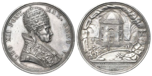 Medaglia  1828 a. V opus G. Cerbara.
