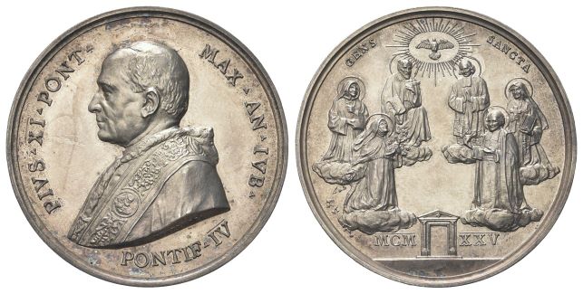 Medaglia 1925 a. IV opus A. Mistruzzi.