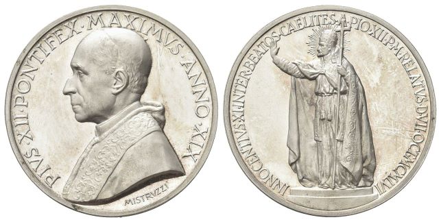 Medaglia 1957 a. XIX opus A. Mistruzzi.