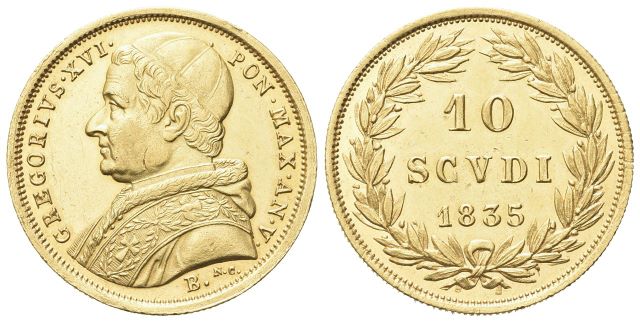 10 Scudi 1835 a. V.