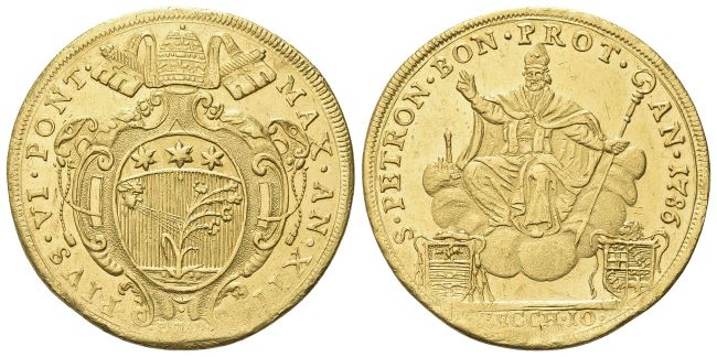 Da 10 Zecchini 1786 a. XII.