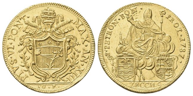 Da 5 Zecchini 1787 a. XIII.