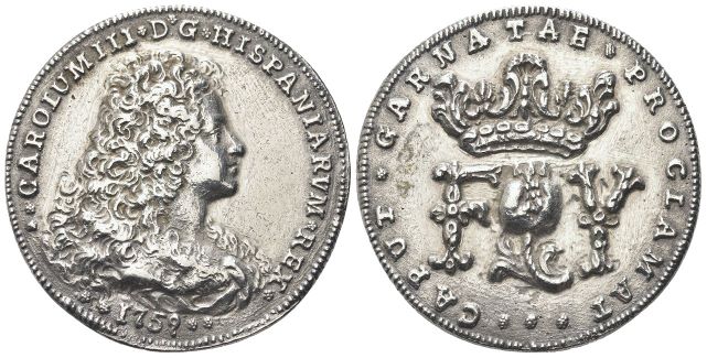 Medaglia di proclamazione 1759, Granata.
