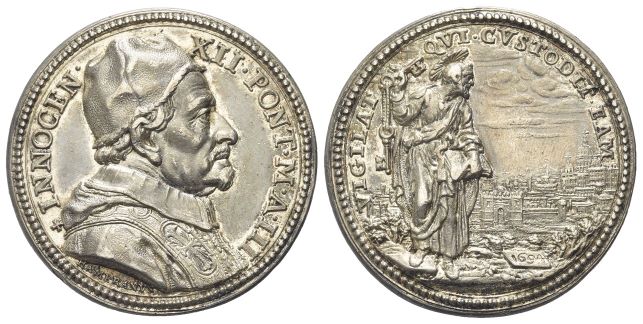 Medaglia 1694 a. III opus G. Hamerani.