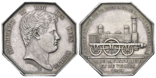 Medaglia ottagonale 1840 opus F. Benoist.