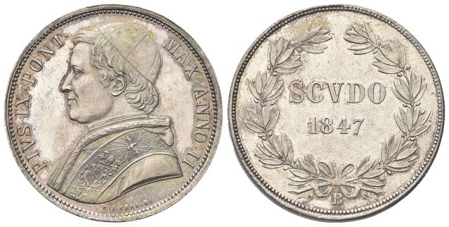 Scudo 1847 a. II, II Tipo.