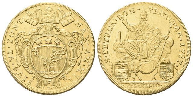 Da 10 Zecchini 1787 a. XII.