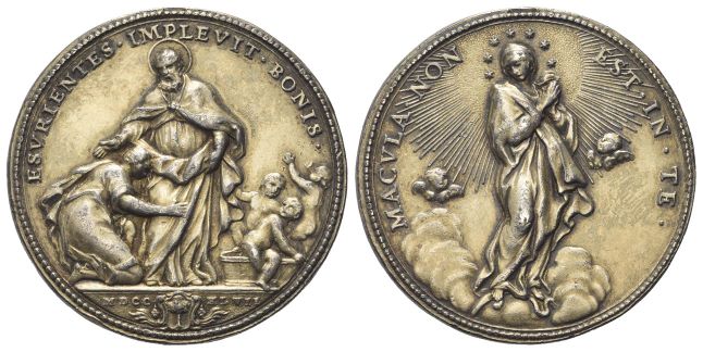 Medaglia 1747 opus O. Hamerani.