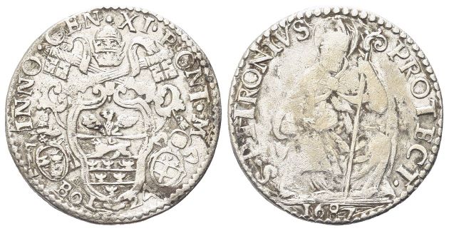 Petronia da 24 Bolognini 1687.