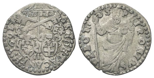 Doppio Bolognino o Muraiola 1691.