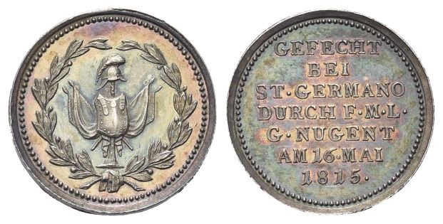 Medaglia 1815 coniata a Vienna.
