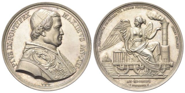 Medaglia 1856 a. XII opus P. Girometti.