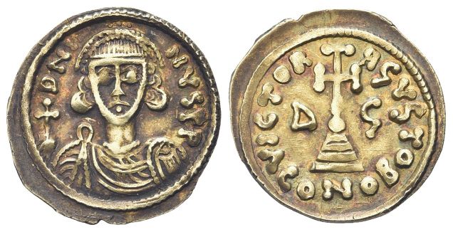 Solido al tipo di Giustiniano II.