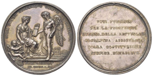 Medaglia 1802 a. X opus Manfredini.