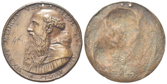 Medaglia uniface 1561 opus Carlo Orsolini.