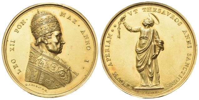 Medaglia 1824 a. I opus G. Cerbara (34 esemplari).