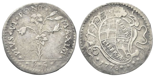 Carlino da 5 Bolognini 1778.