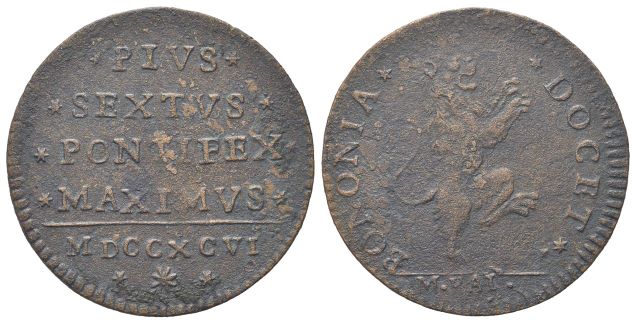 Mezzo Baiocco 1796.