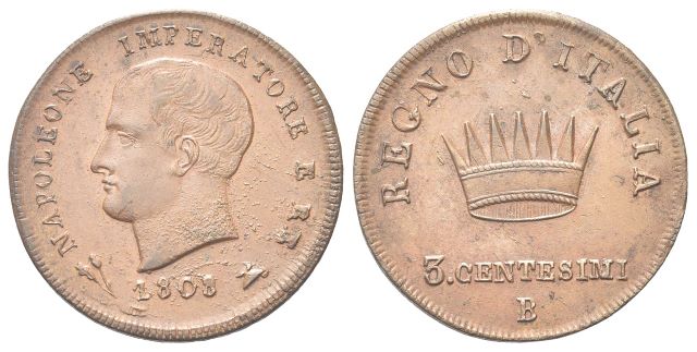 3 Centesimi 1808.