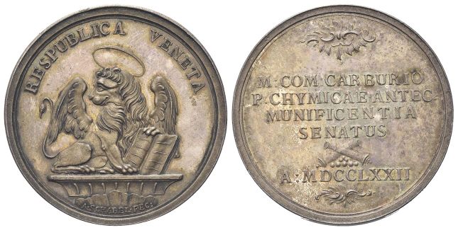 Medaglia di benemerenza del Senato 1772 opus A. Schabel.
