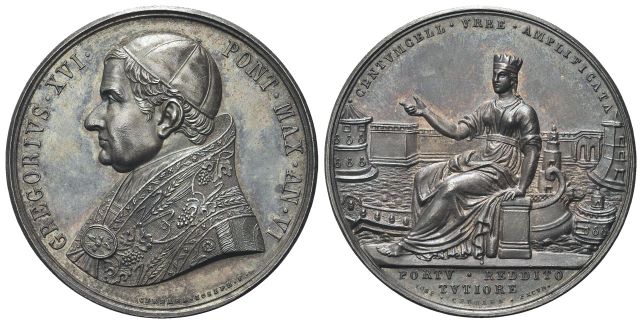 Medaglia 1836 a. VI opus G. Cerbara.