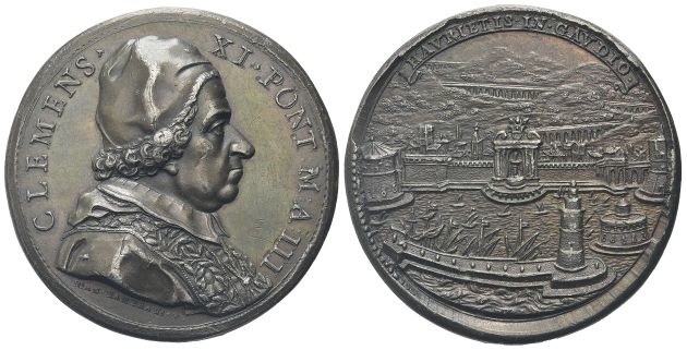 Medaglia 1702 a. III opus G. Hamerani.