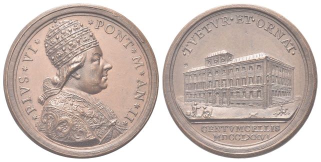 Medaglia 1776 a. II opus F. Hamerani.