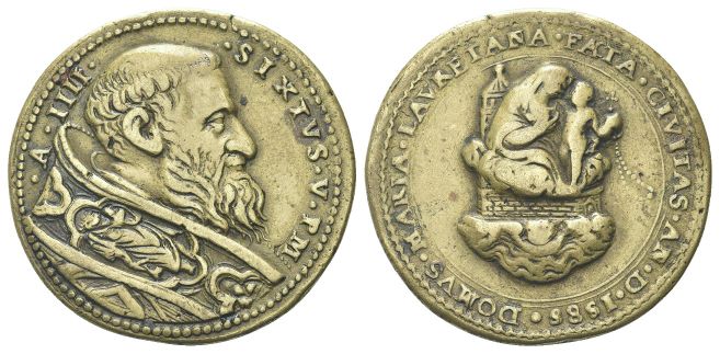 Medaglia 1588 a. IV opus M. Angelo Balla.