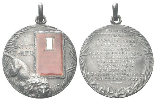 Medaglia 1922 Battaglione Turitto.
