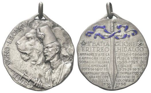 Medaglia II Battaglione Eritreo Hidalgo.