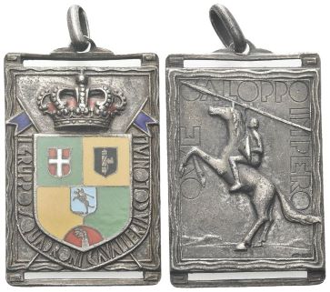 Medaglia rettangolare II Gruppo Squadroni Cavalleria Coloniali.