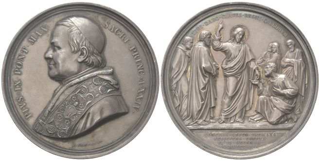 Medaglia 1869 opus G. e F. Bianchi.