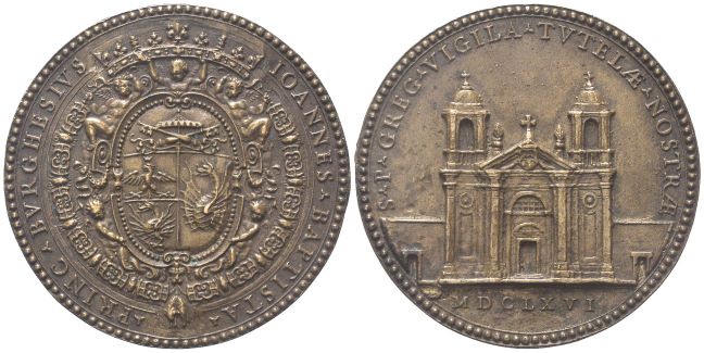 Monte Porzio Catone. Medaglia 1666 opus sconosciuto.