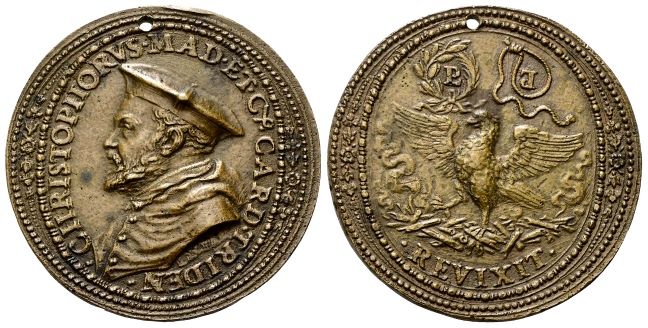 Medaglia (1570) opus Lorenzo Fragni detto il Parmense.