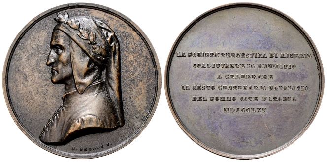Medaglia 1865 opus F. Broggi.